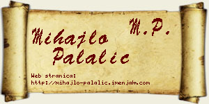 Mihajlo Palalić vizit kartica